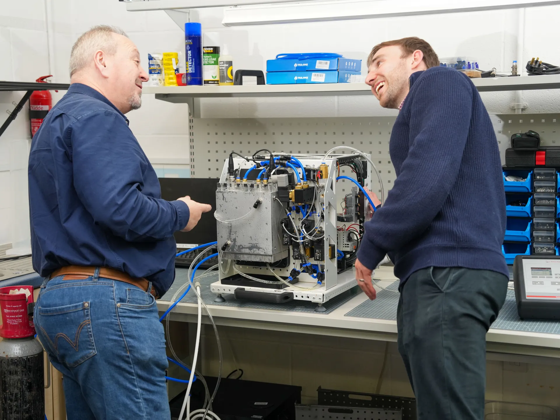 Pfizics team in the lab